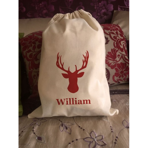 Stag Christmas Bag (William)